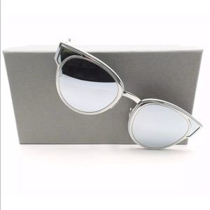 dior sunglasses mirror silver